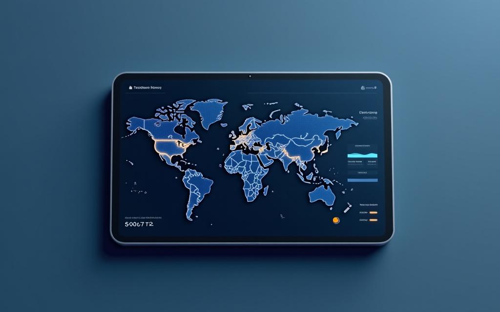 Amadeo Freight digital temperature monitoring and tracking dashboard mockup