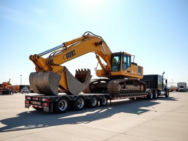 Removable Gooseneck RGN trailer for heavy machinery